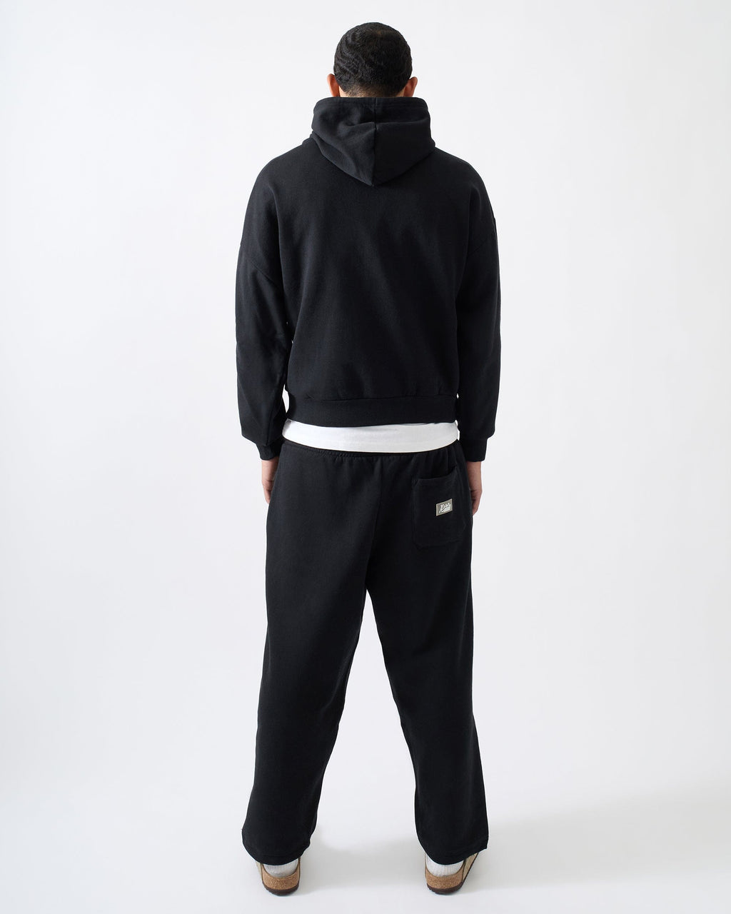 Essential Pull Over Boxy Fit Hoodie - Black