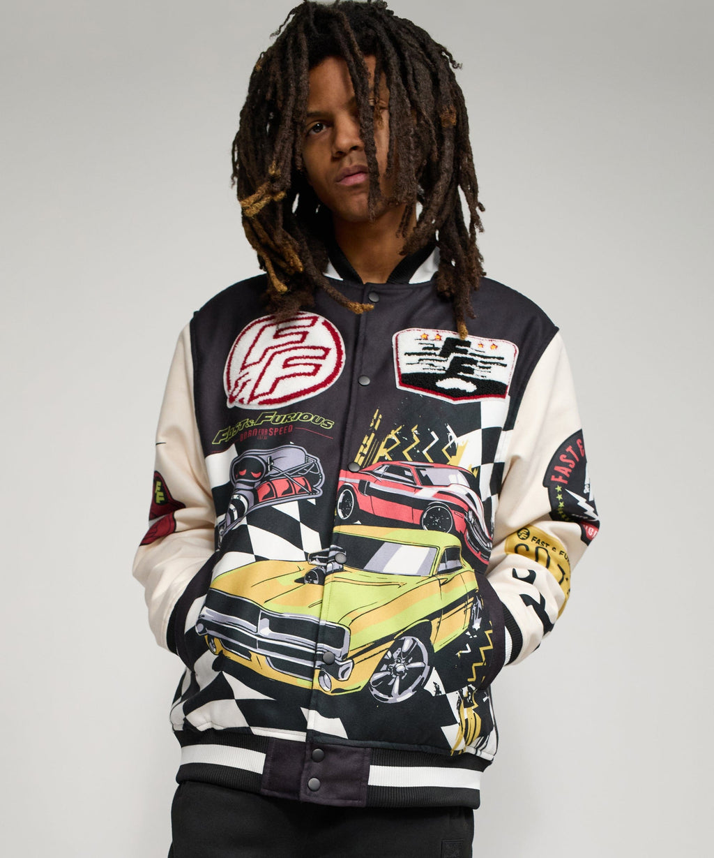Fast & Furious Varsity Jacket - Black