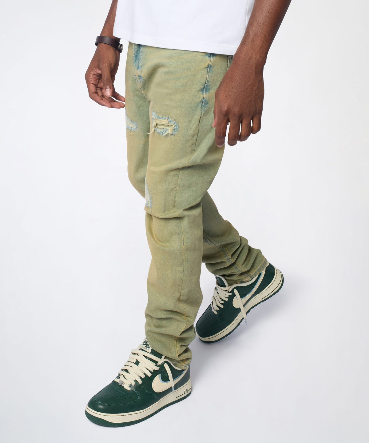 Essential Distressed Skinny Jeans - Vintage Blue