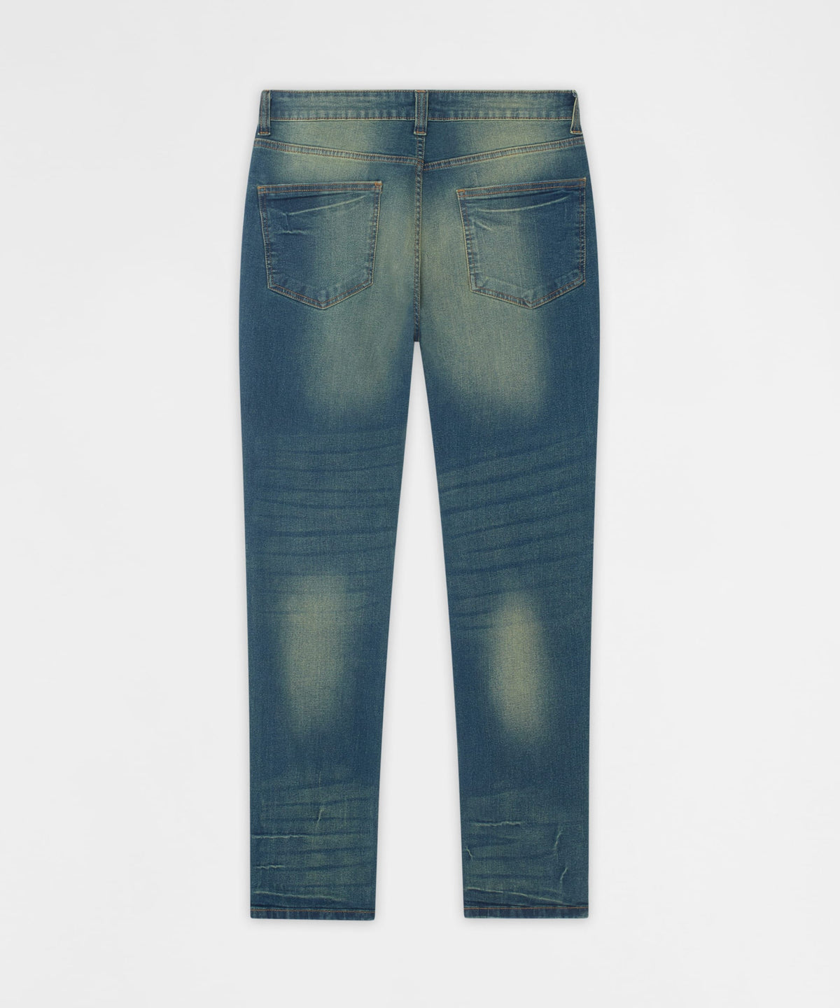 Everyday Distressed Skinny Jeans - Vintage Blue