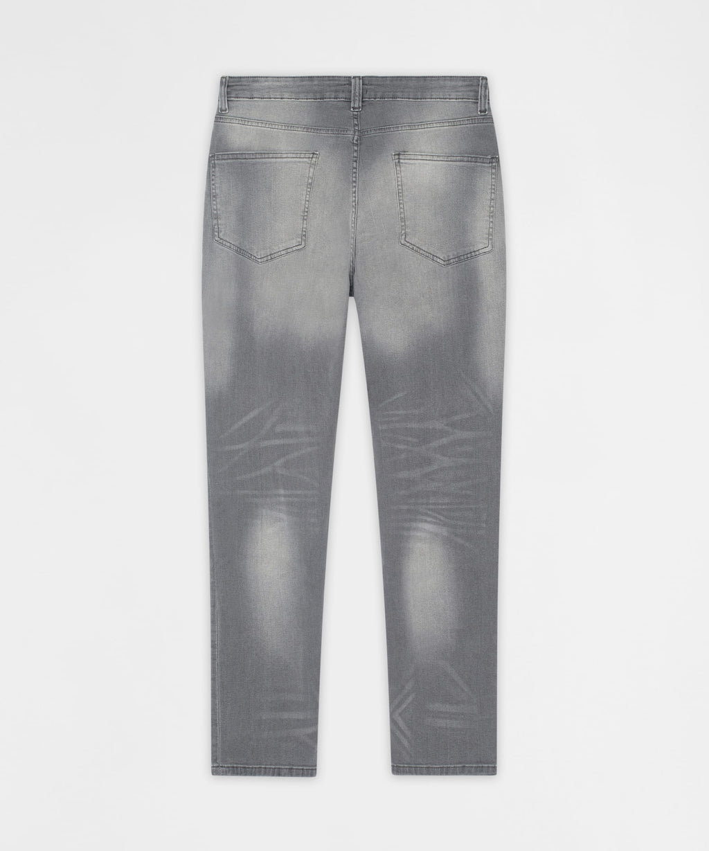 Fade Away Distressed Skinny Jeans - Grey