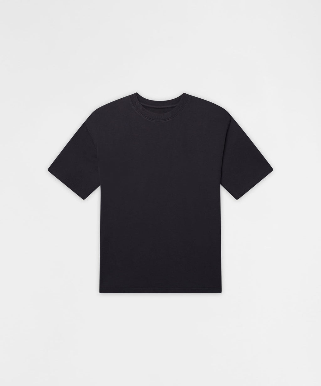Essential French Terry Short Sleeve Tee - Black